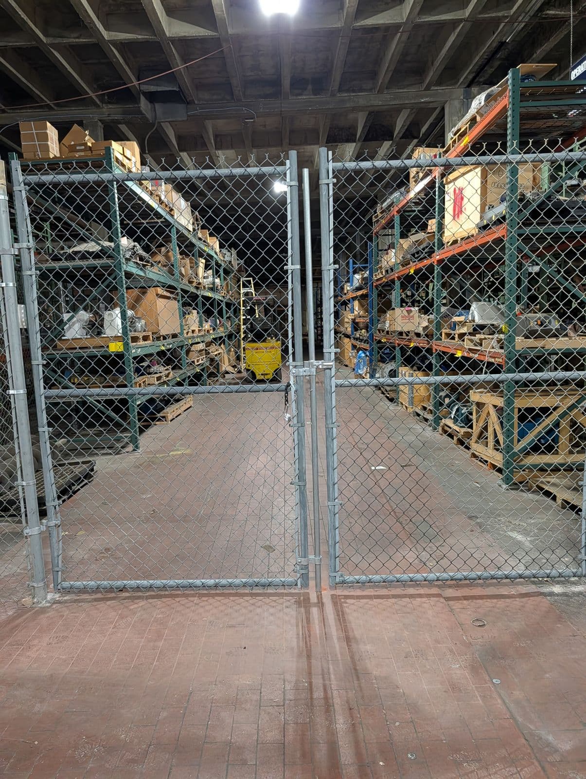 Commercial chain link fence enclosure by J.V. General Construction