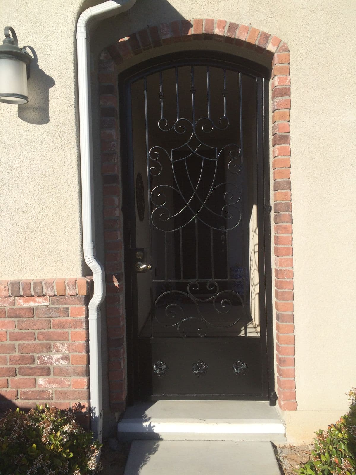 Iron security entry gate installed at an Anaheim property